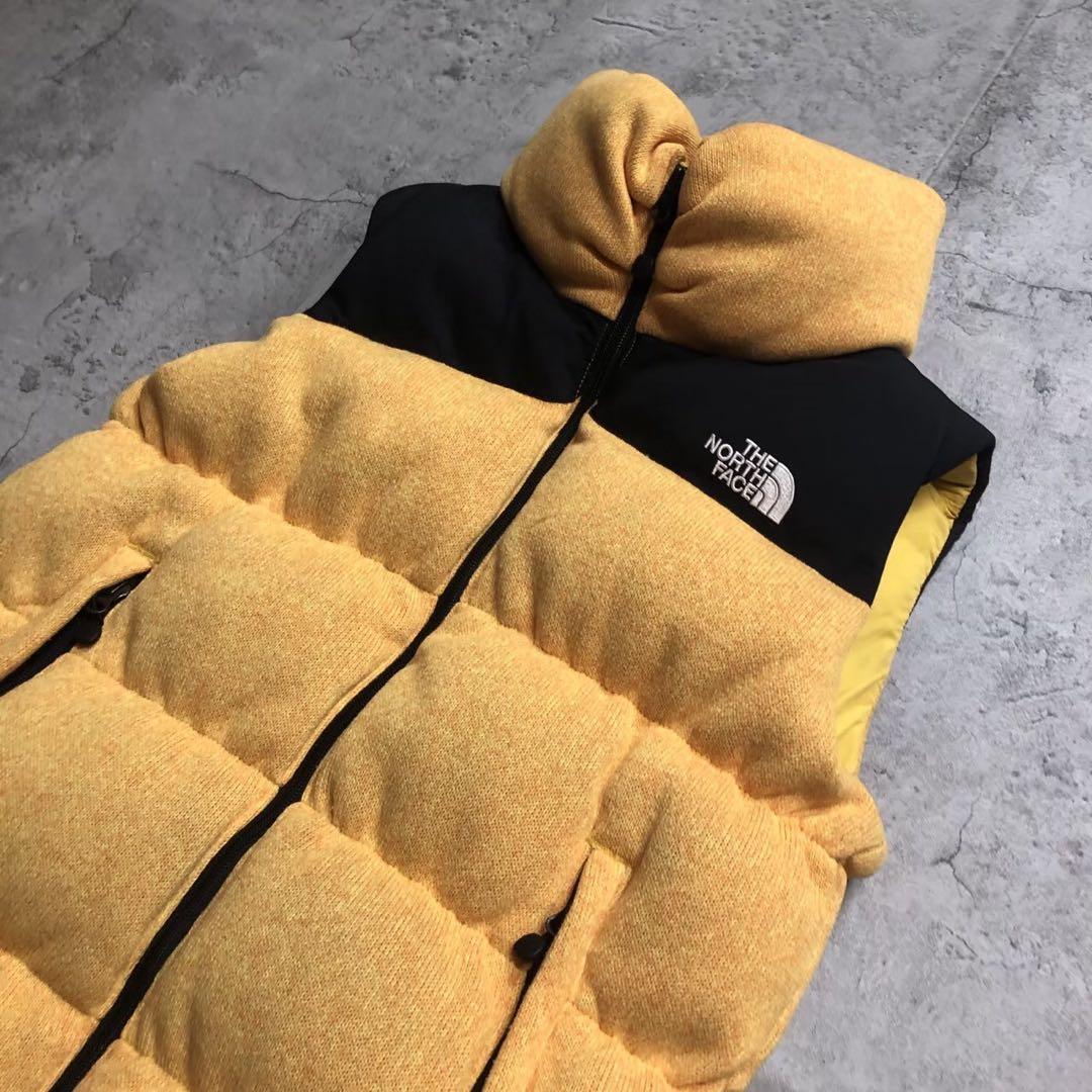 ノースフェイス/ベスト/ダウンベスト/イエロー•ブラック/L/700FP