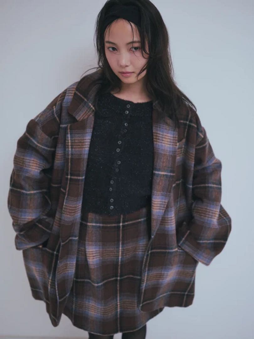12/31まで値下げandequal checked over jacket
