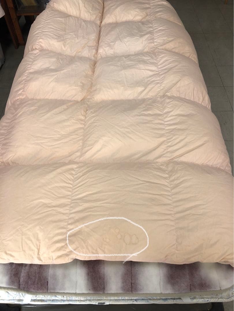 美品☆羽毛布団95%ダウン　ダブルサイズ