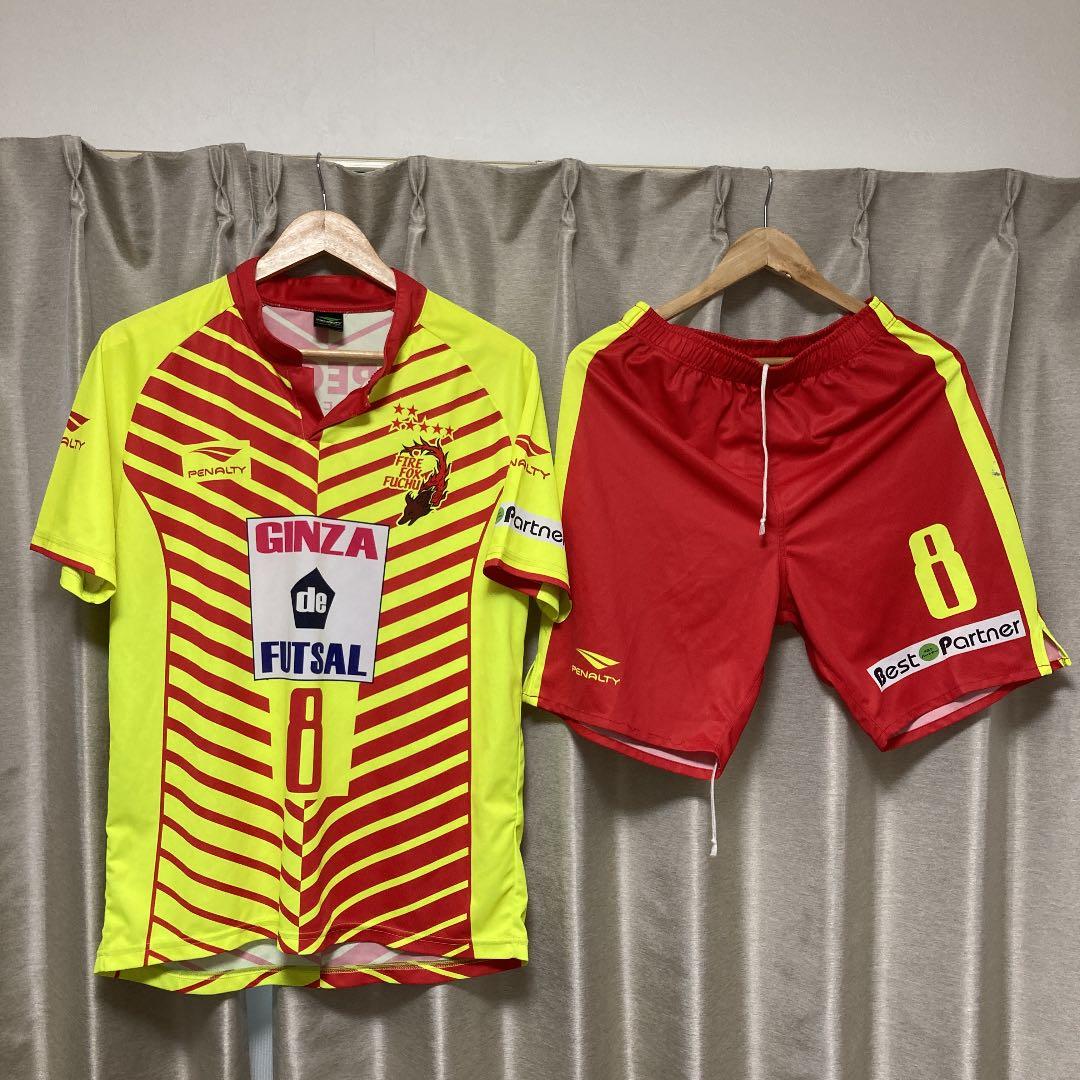 関東フットサルリーグ ファイルフォックス 支給ユニ 練習着 上下セットアップ F