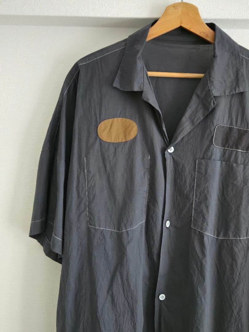 sunsea サンシー　shrinkage cotton big shirt