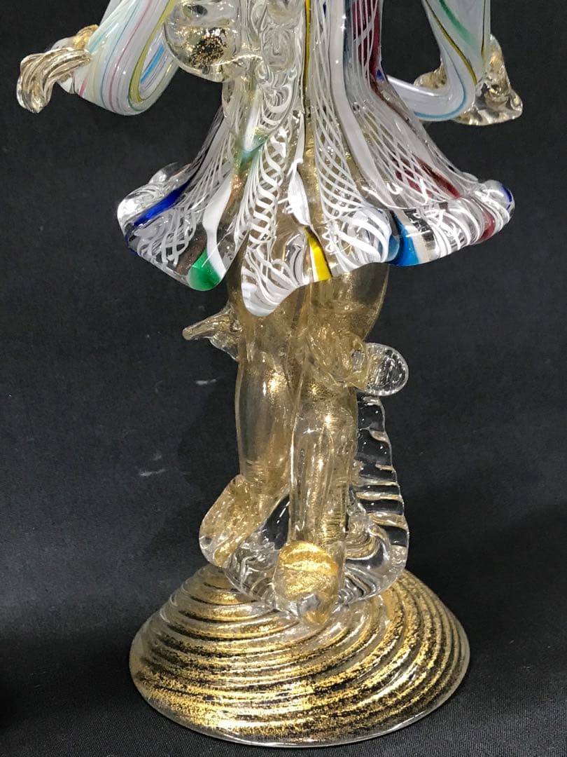 【現状品】ムラーノガラス ? ベネチアンガラス ? 置物　カサノバ　恋人