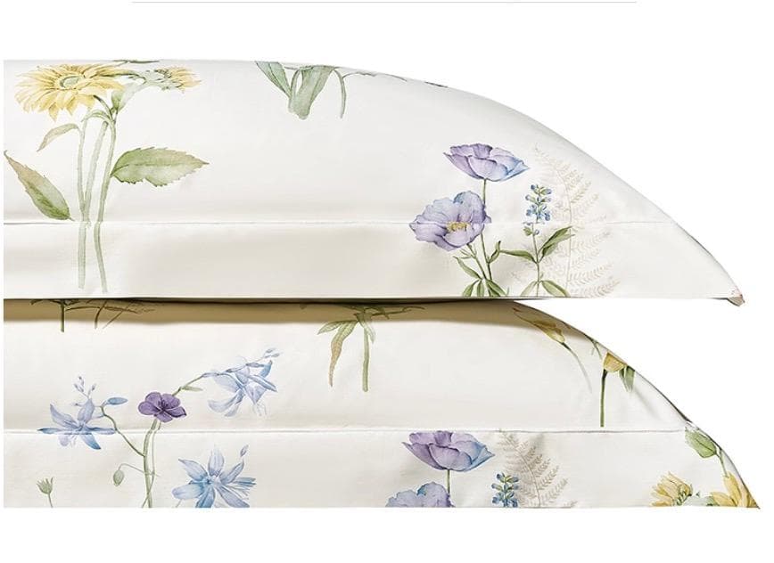 オーダーメイド エジプト超長綿100% 600TC ホワイト ボタニカル リーフ