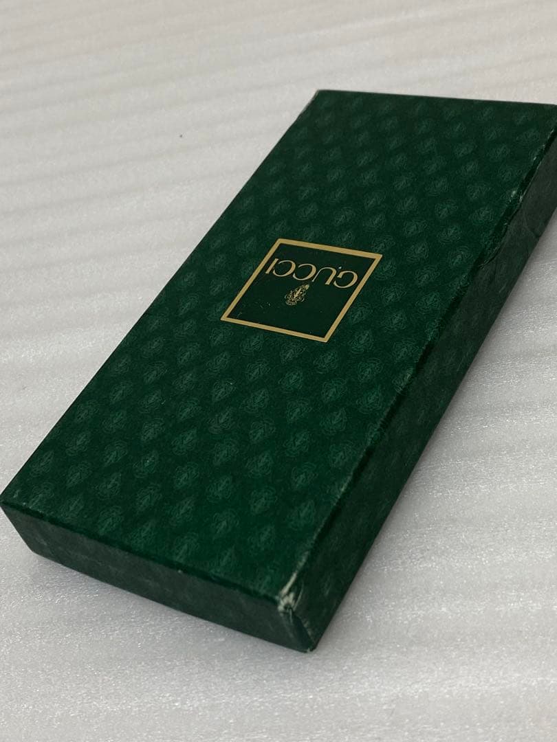 3-2458 オールドグッチ キーホルダー インターロッキング ヴィンテージ箱付