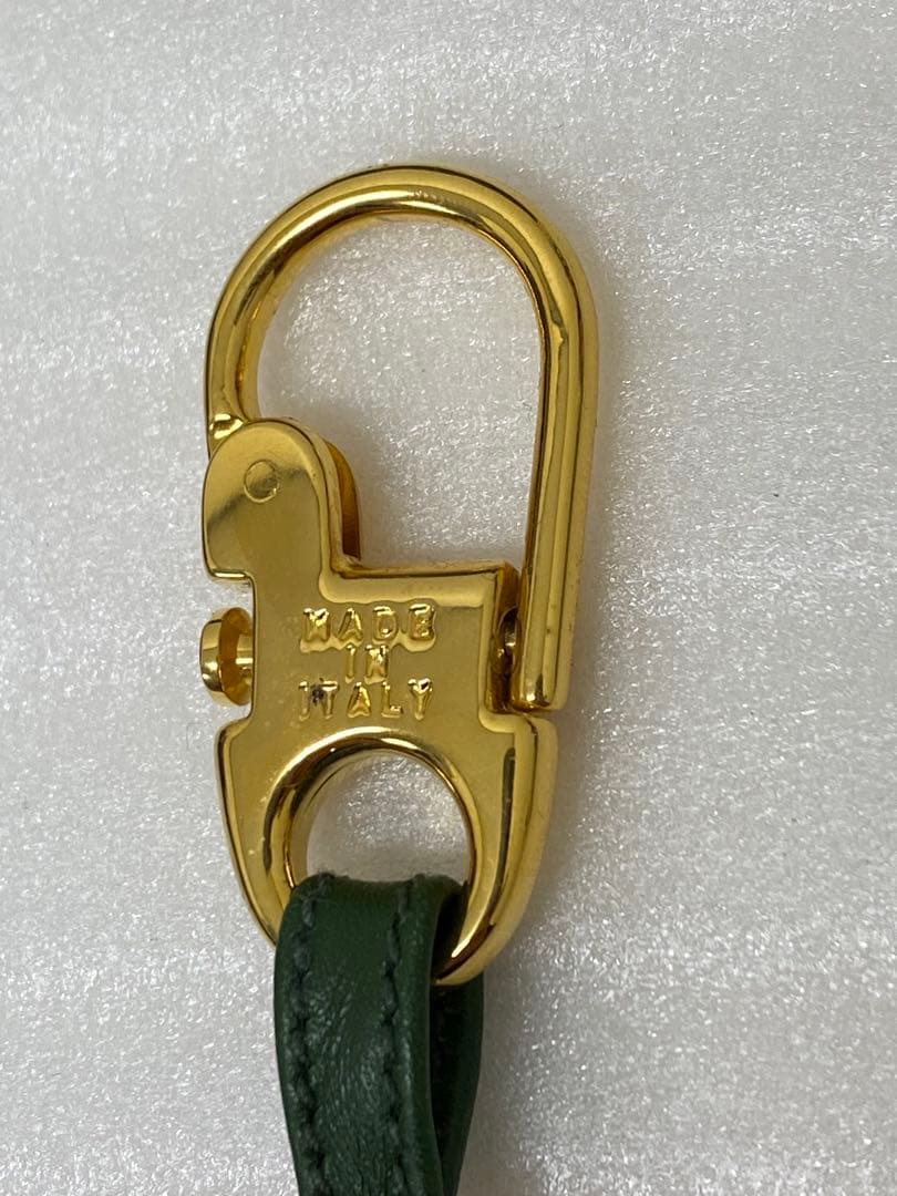 3-2458 オールドグッチ キーホルダー インターロッキング ヴィンテージ箱付