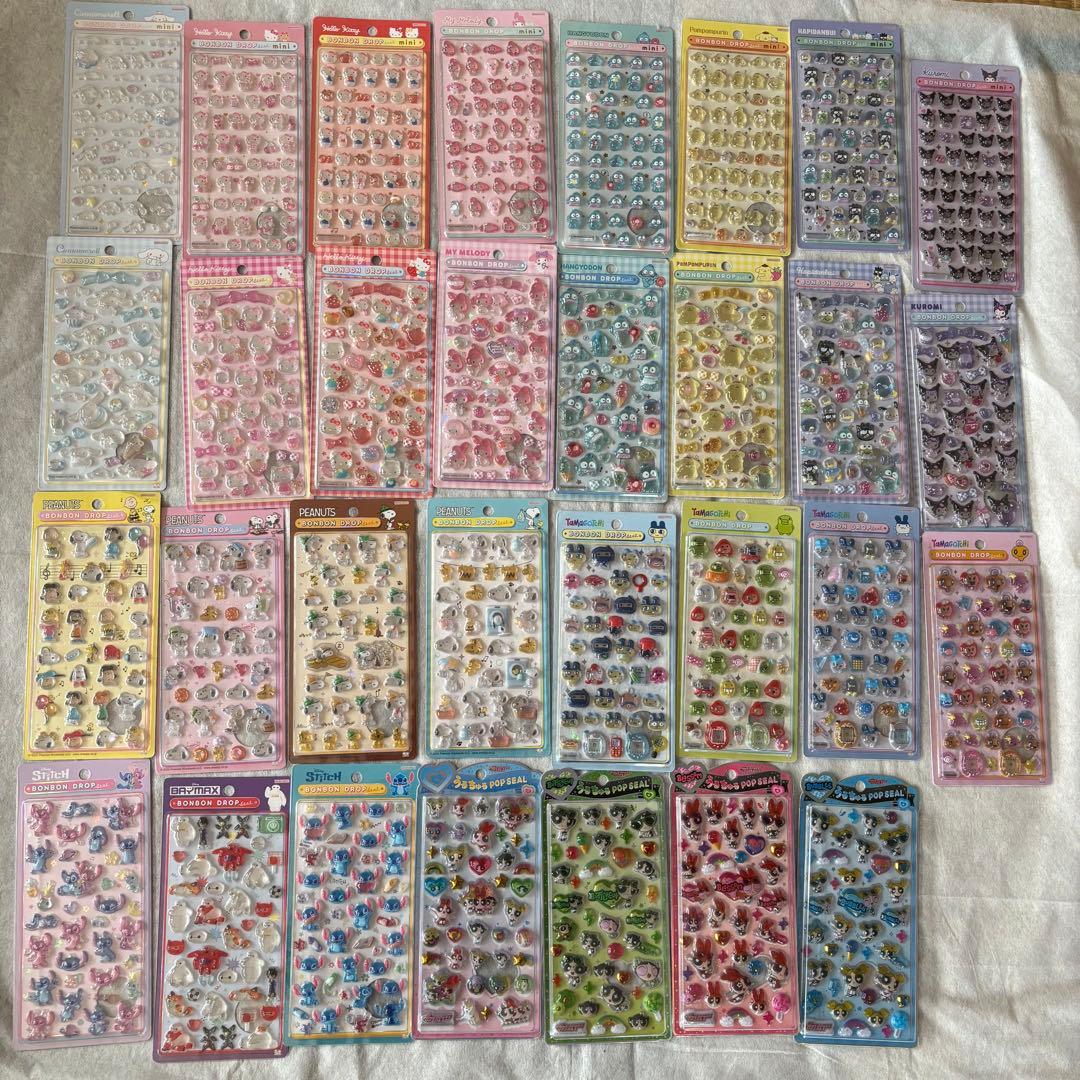 【正規品】ボンボンドロップシール　うるちゅるポップシール　31枚　まとめ売り