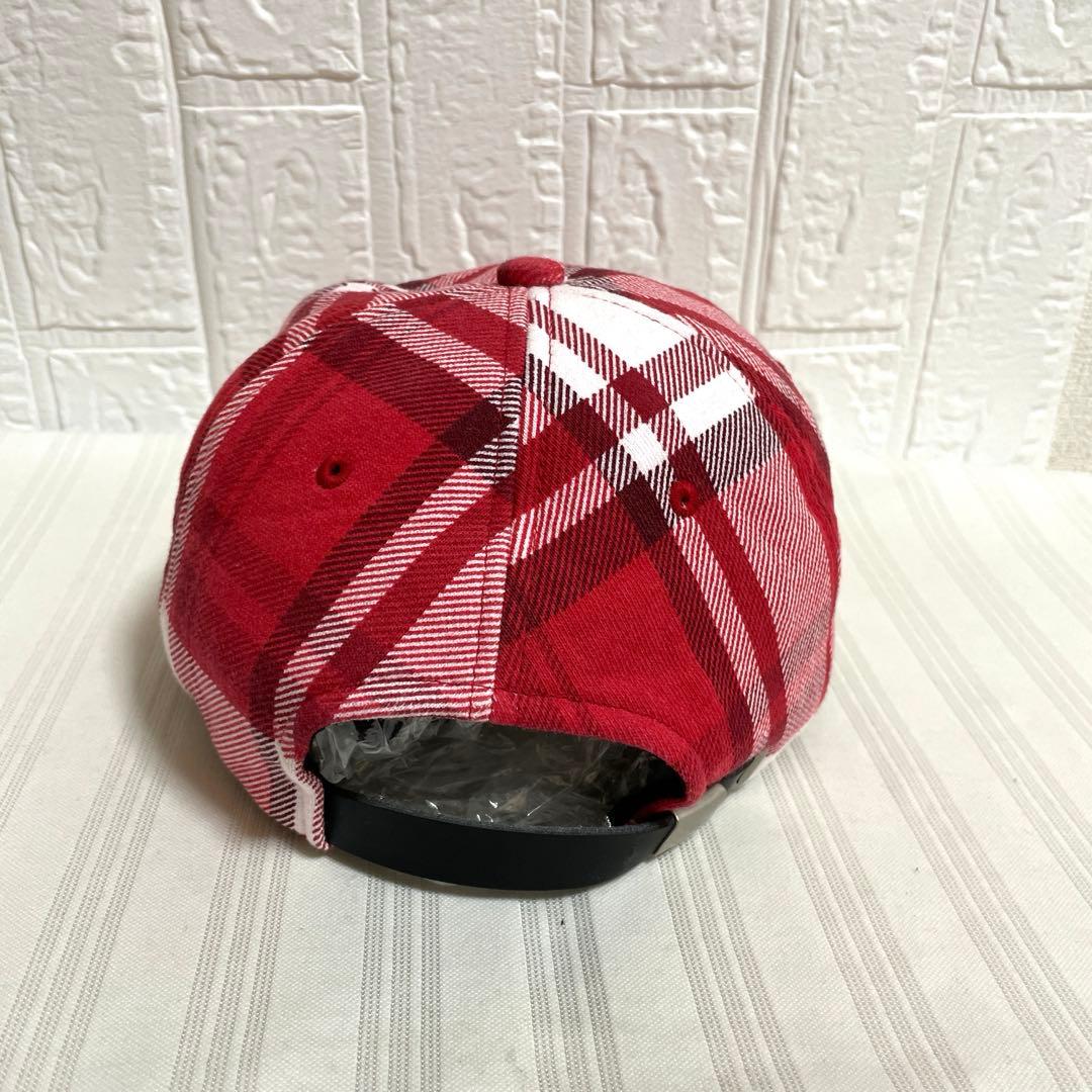 アベイシングエイプ キャップ 赤系 チェック