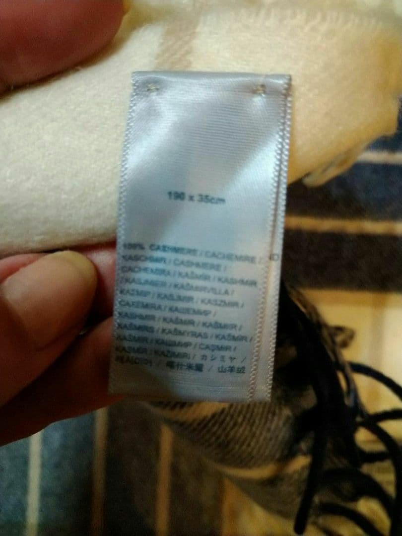 本日のみ値下げジョンストンズ カシミヤ100％ ストール チェック 国内正規品