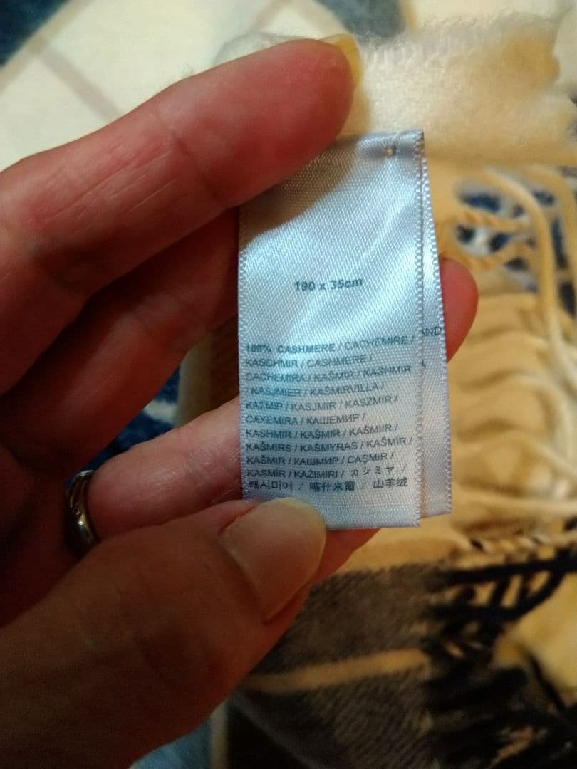 本日のみ値下げジョンストンズ カシミヤ100％ ストール チェック 国内正規品