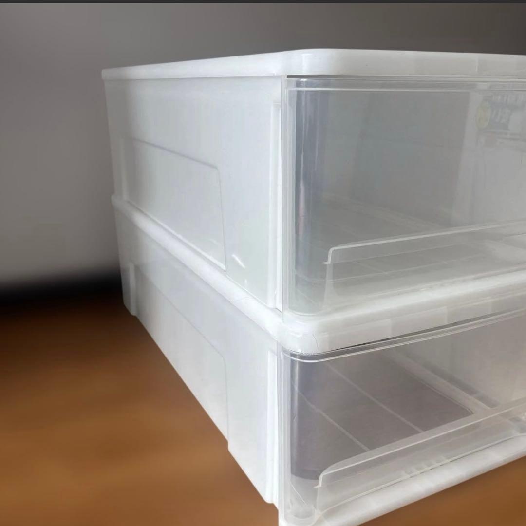 衣類収納ケース 3個セット 73cm x 38cm x 22cm