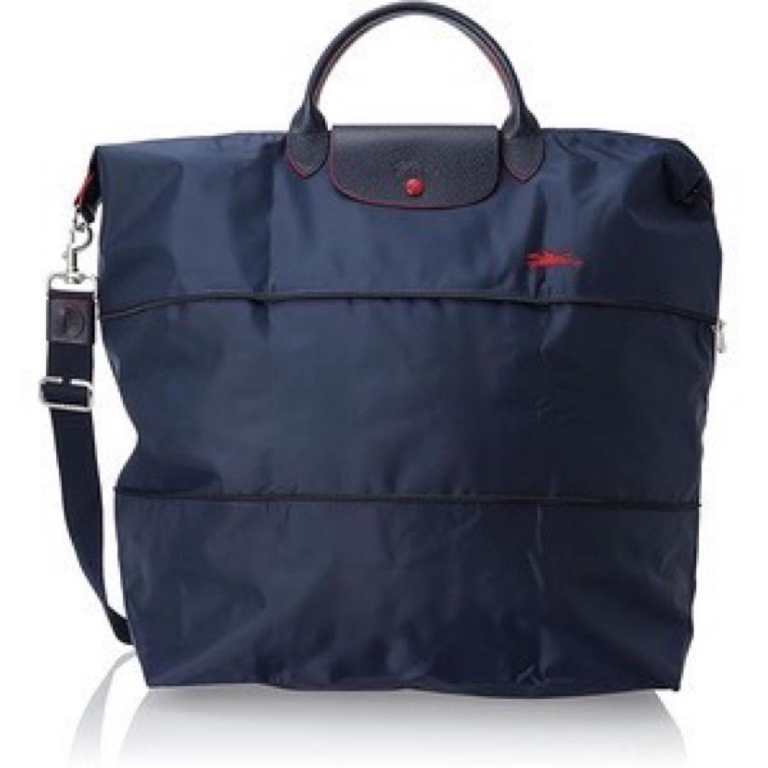 ロンシャン ル プリアージュ クラブ トラベルバッグ　ネイビー