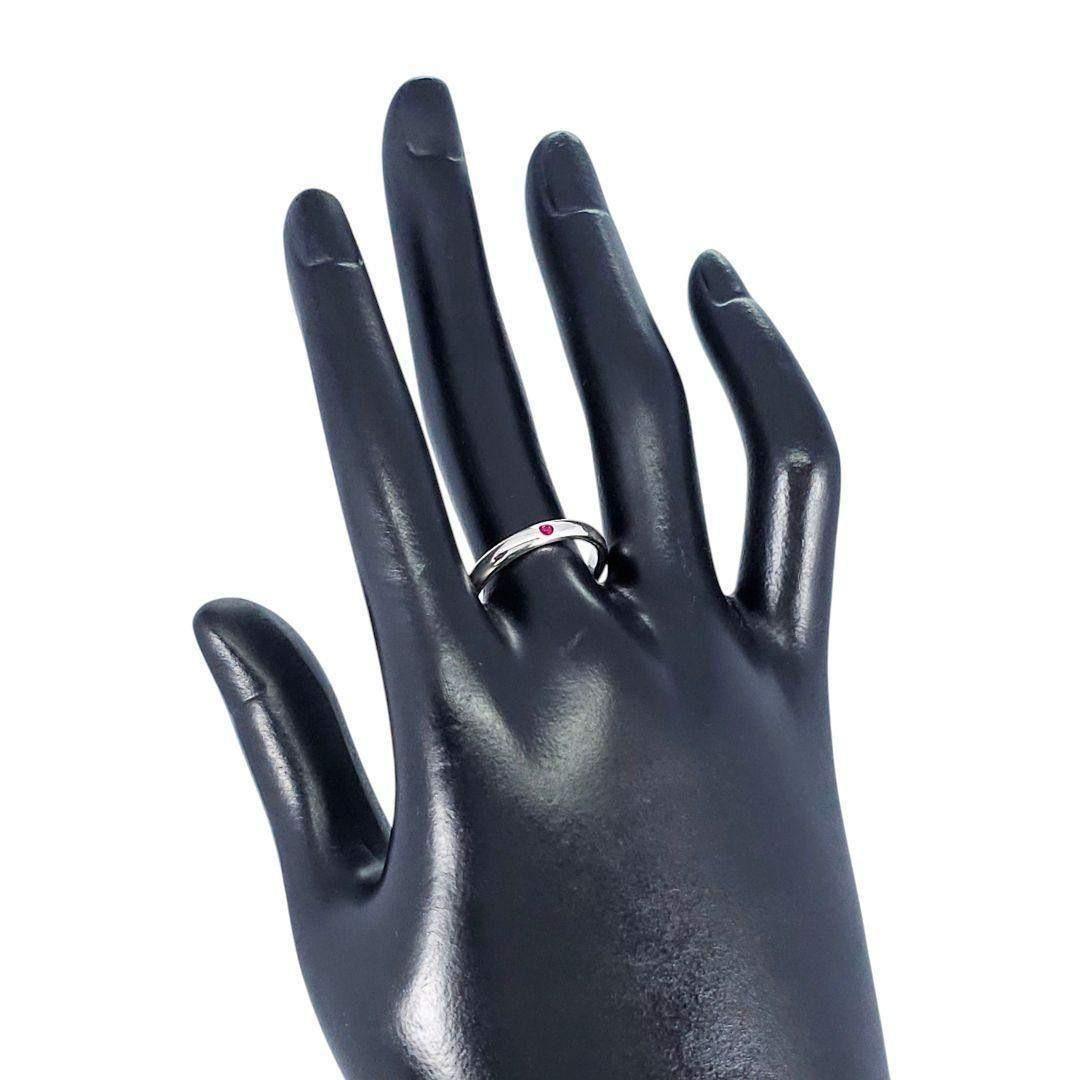 ✨美品✨ティファニー スタッキングバンド ルビー リング 14号 シルバー925