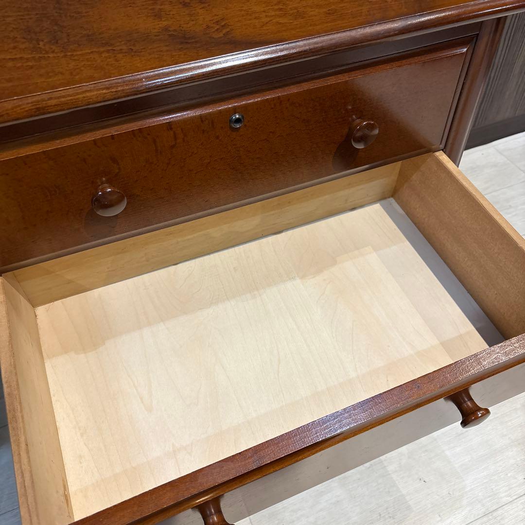 ブラウン木製チェスト 3段