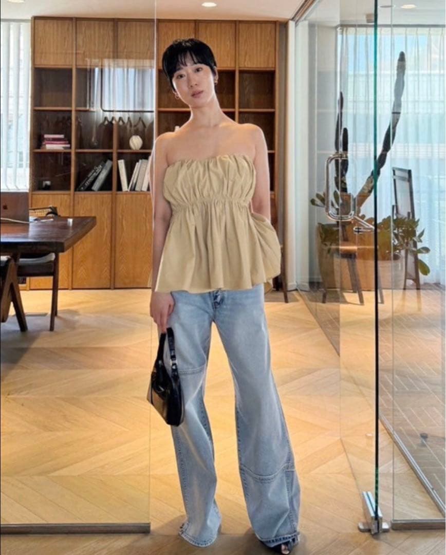 SRLウエストShapeパッドinベアトップス ハニーベージュM 新品未使用