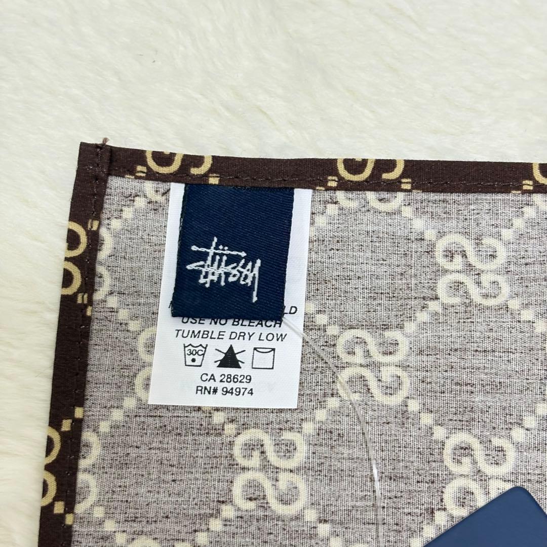 新品レア STUSSY バンダナ モノグラム 総柄 90s USA製 入手困難