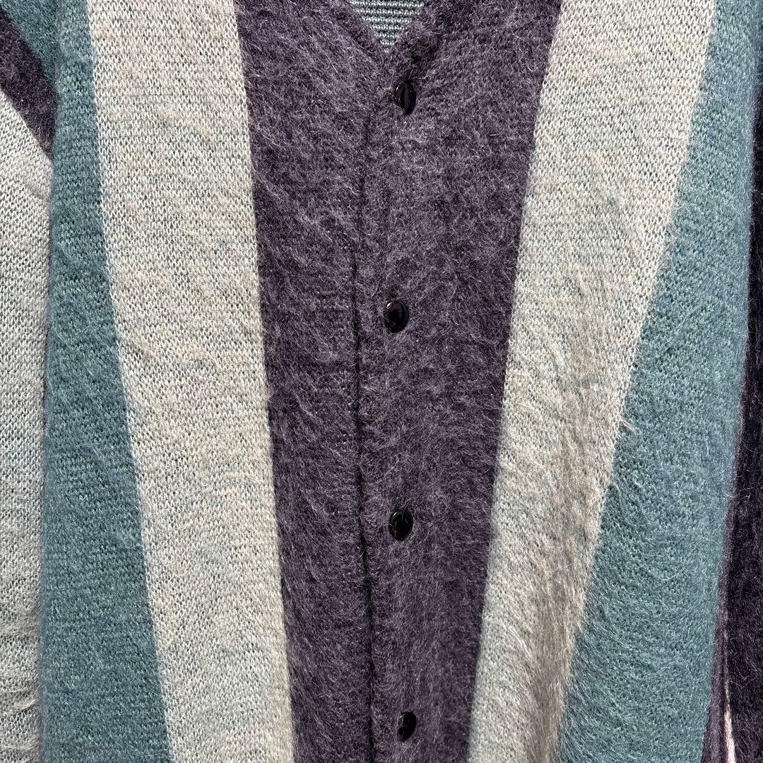 needles モヘアカーディガン　beauty&youth別注 ストライプ　S