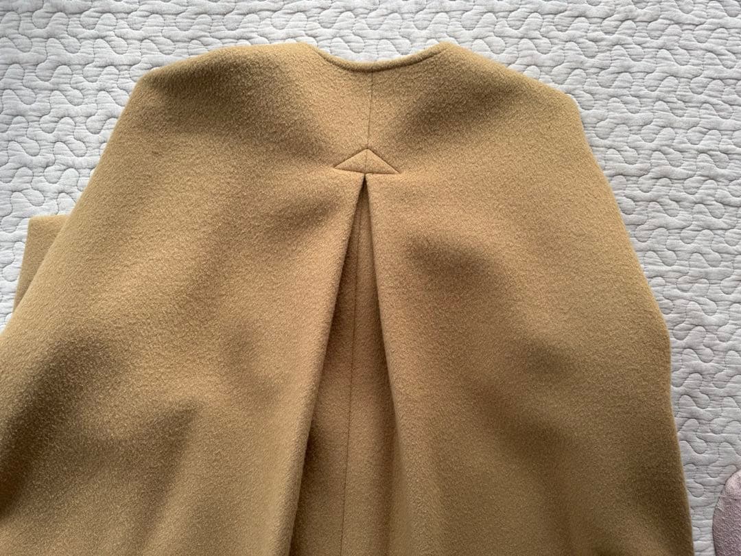 ネストローブ　nest Robe　二重織りビーバーノーカラーコート