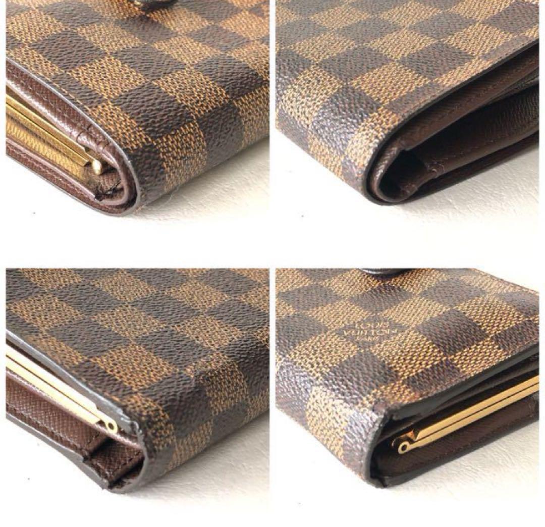 LOUIS VUITTON ルイヴィトン　ダミエ　二つ折り　がま口財布