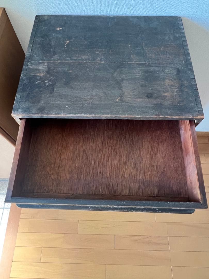 ダリヤ印 ミシン糸棚　アンティーク棚