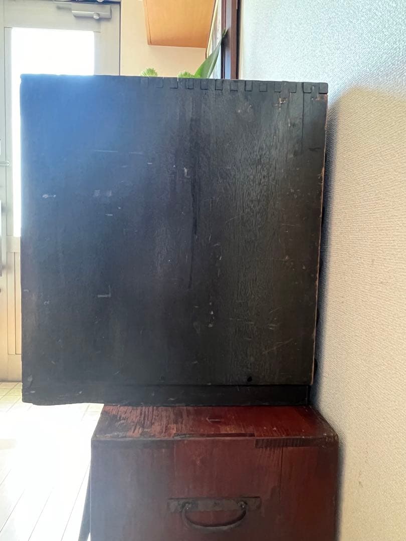 ダリヤ印 ミシン糸棚　アンティーク棚