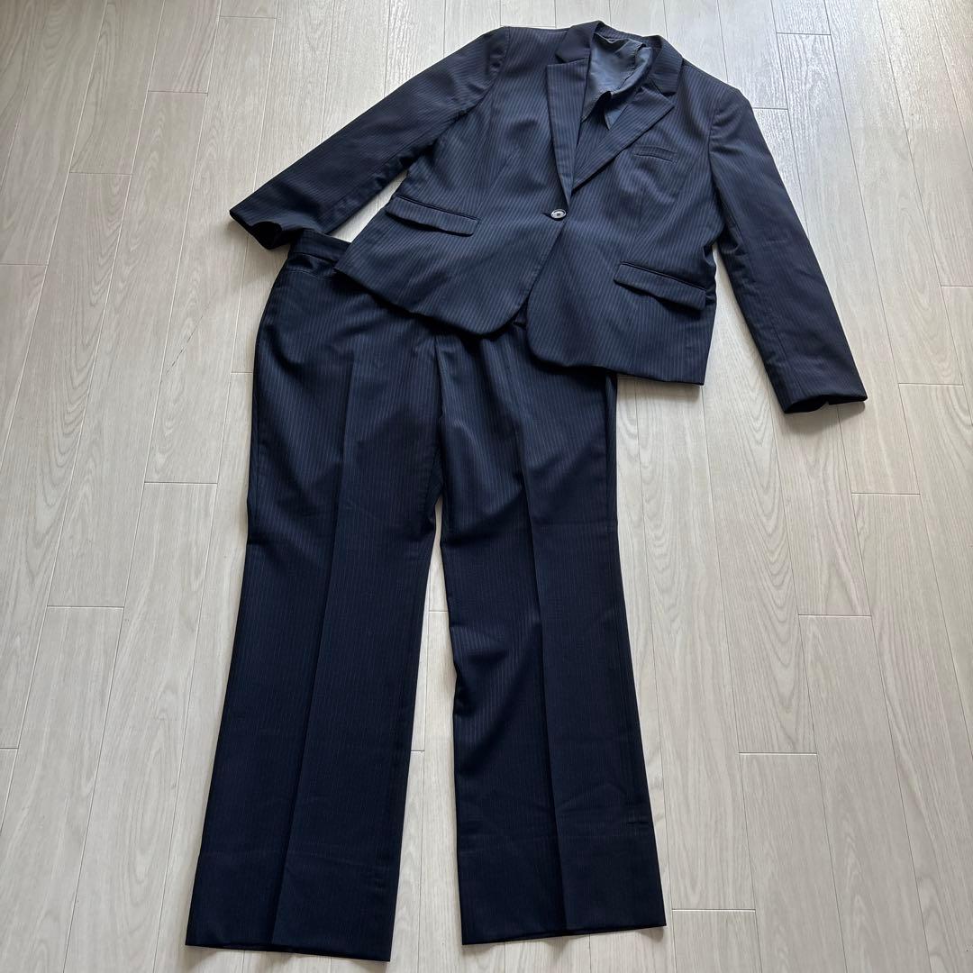 大きいサイズ ANCHOR WOMAN 21号　パンツスーツセット　洗える　青山