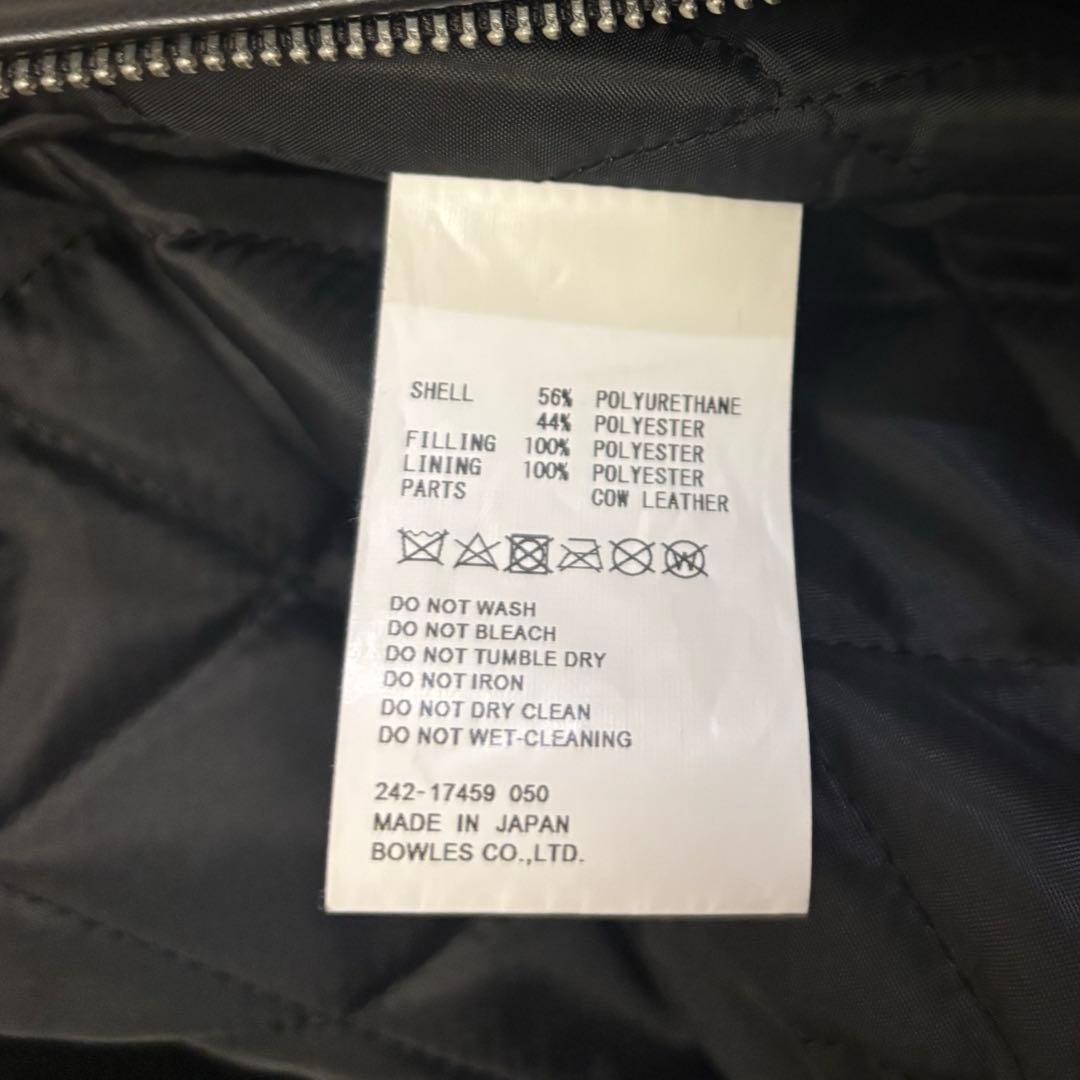 HYKE FAUX LEATHER JACKET エコレザージャケット