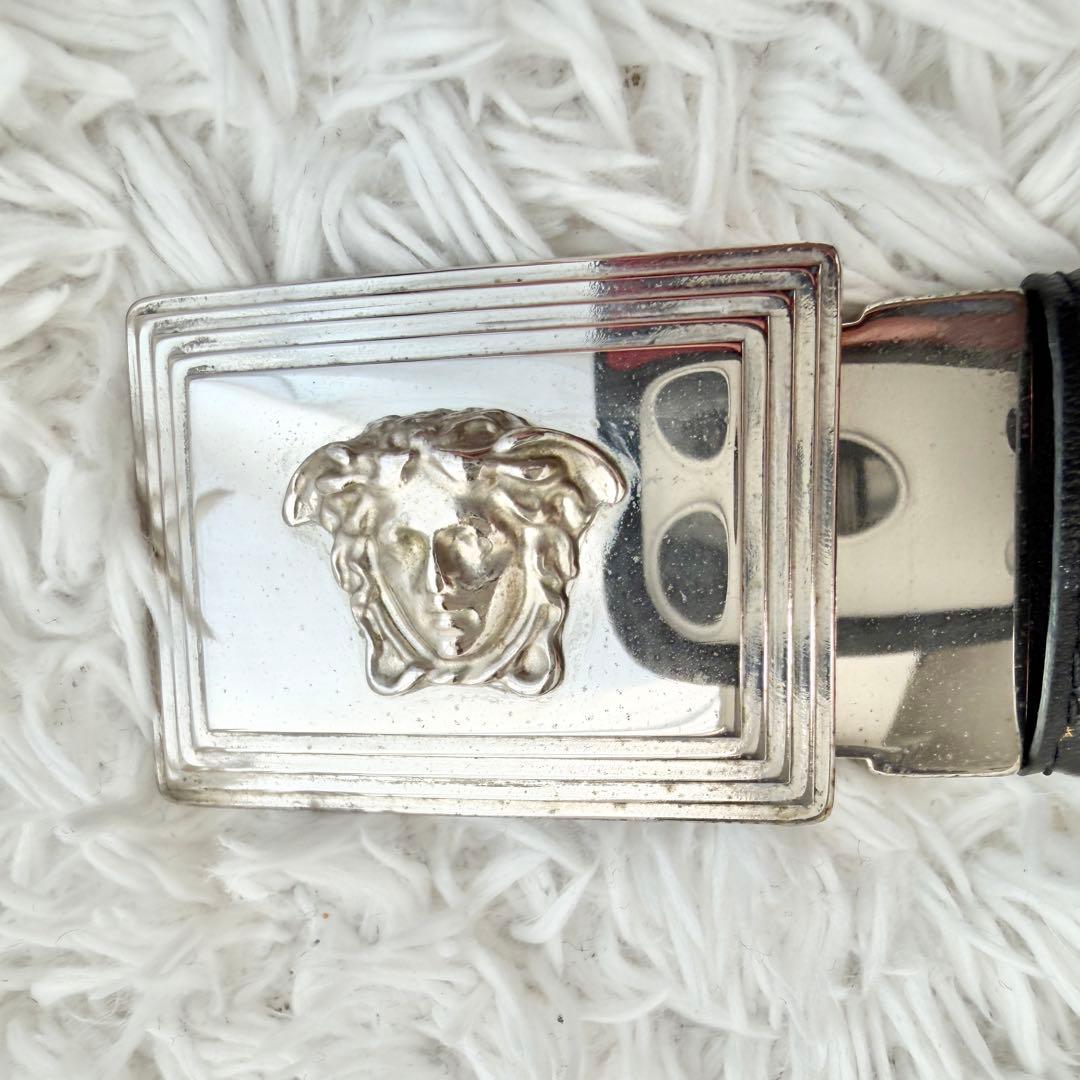 【未使用品】ヴェルサーチ プレート ベルト メデューサ ブラック