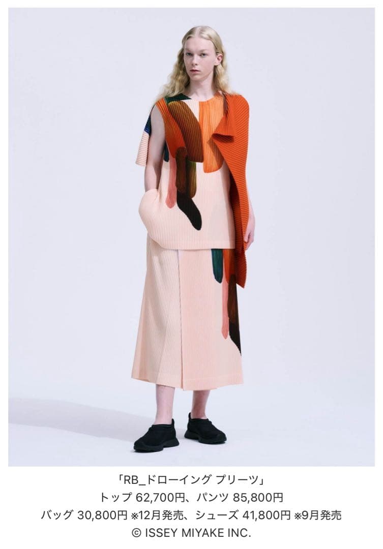 p*★様 hommeplisseisseymiyake ロナンブルレックドローイ