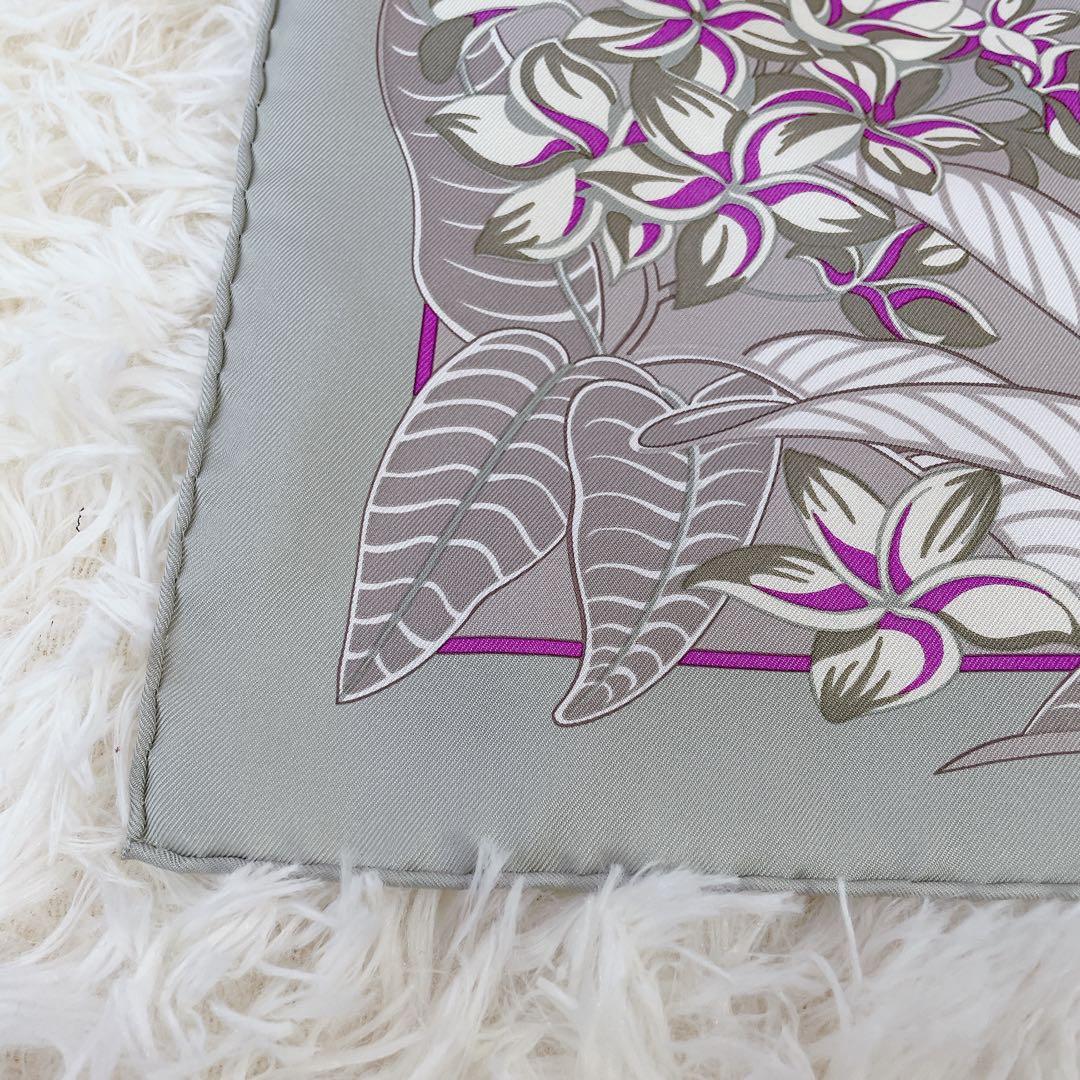 極美品　エルメス　カレ90 フラミンゴパーティー　スカーフ　シルク100%