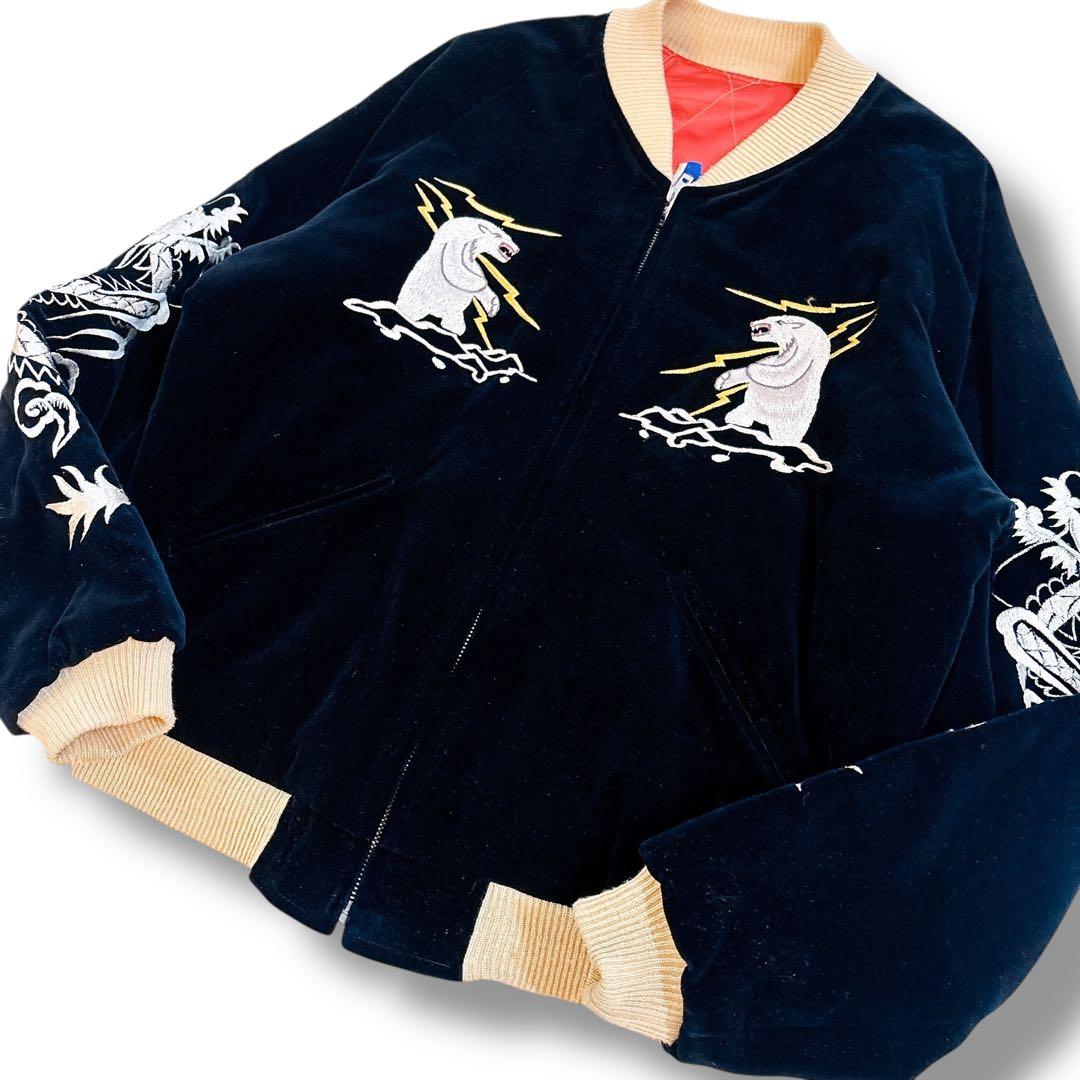 TAILOR東洋 別珍 スカジャン スーベニアジャケット アラスカ 龍 Lサイズ
