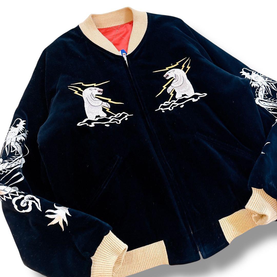 TAILOR東洋 別珍 スカジャン スーベニアジャケット アラスカ 龍 Lサイズ