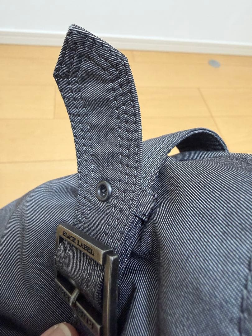 美品★バーバリーブラックレーベル ライナー ベルト付 トレンチコート 光沢 XL