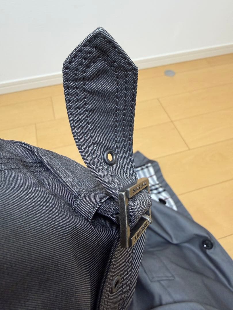 美品★バーバリーブラックレーベル ライナー ベルト付 トレンチコート 光沢 XL