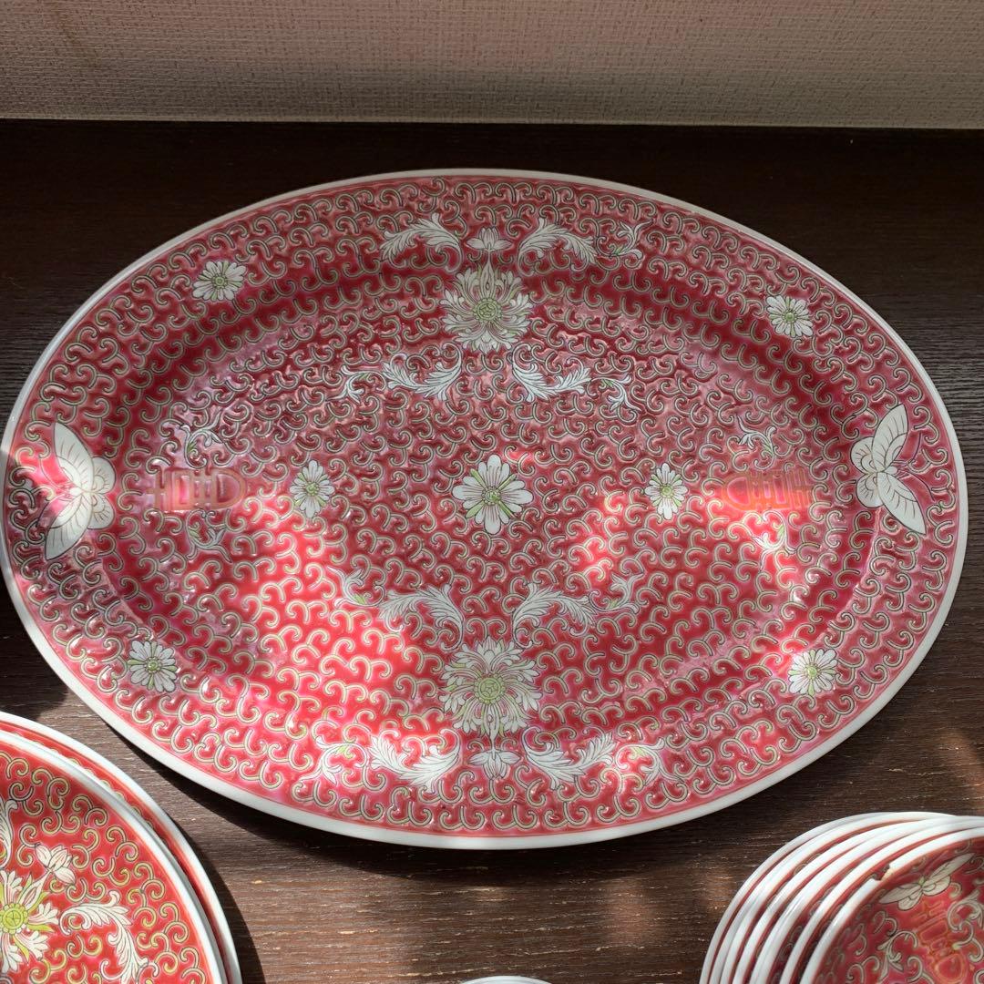 おまけ醤油差し追加【直接取引限定】景徳鎮② 22セット　茶器　食器　中華料理