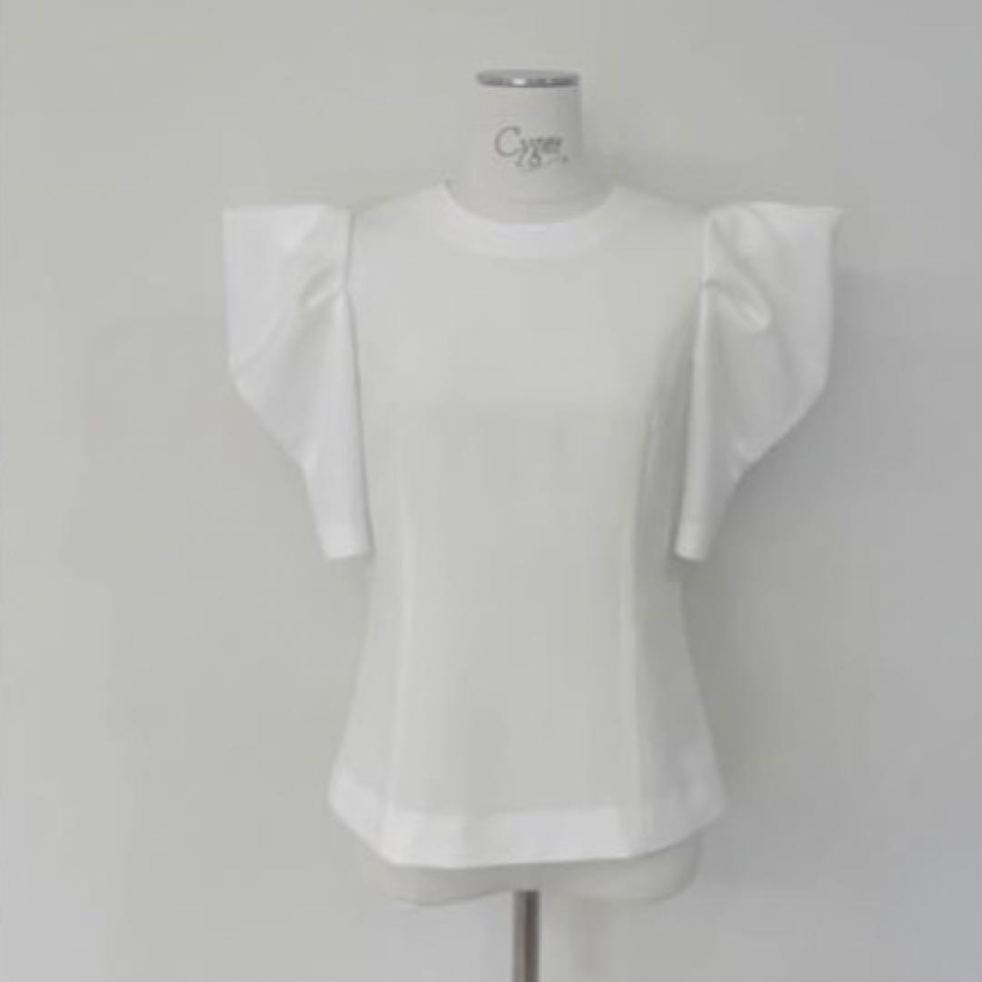 cygne シーニュ　とんがりトップス半袖 Emily　ホワイト0サイズ　完売