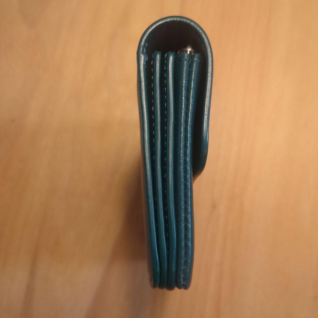 【美品】スタンダードサプライ　パルフラップウォレット ダークグリーン 財布