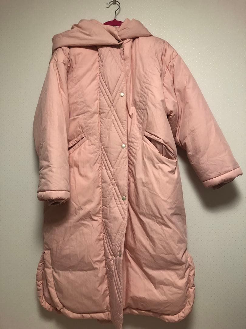 searoomlynn ロングダウン　ピンク