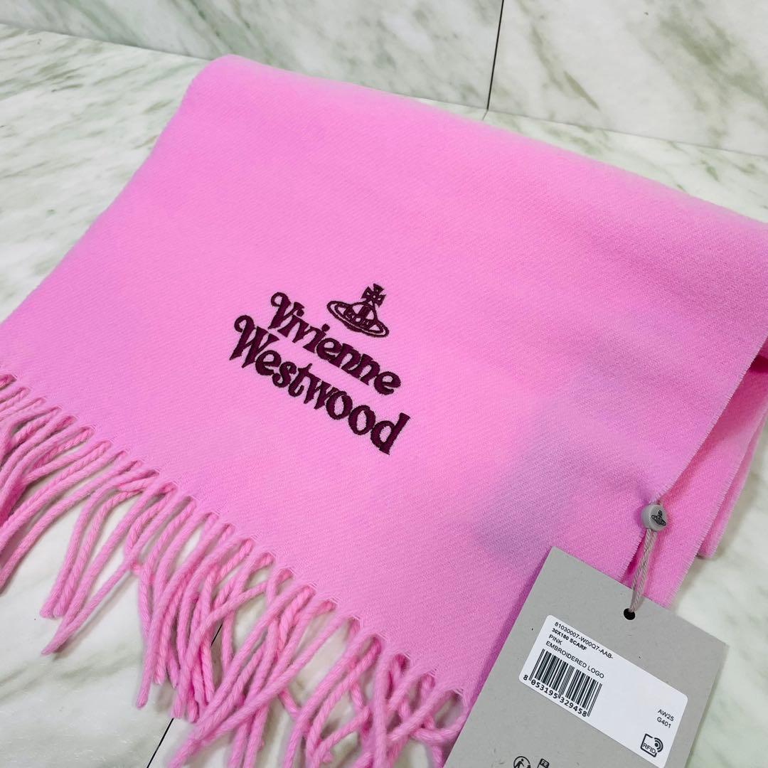 【新品】Vivienne Westwood マフラー　ピンク