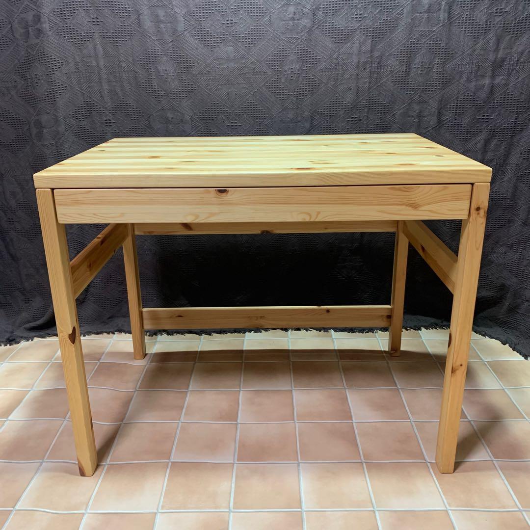 【天板ワックス処理済み】無印良品 パイン材デスク 幅86 リモートワーク 勉強机