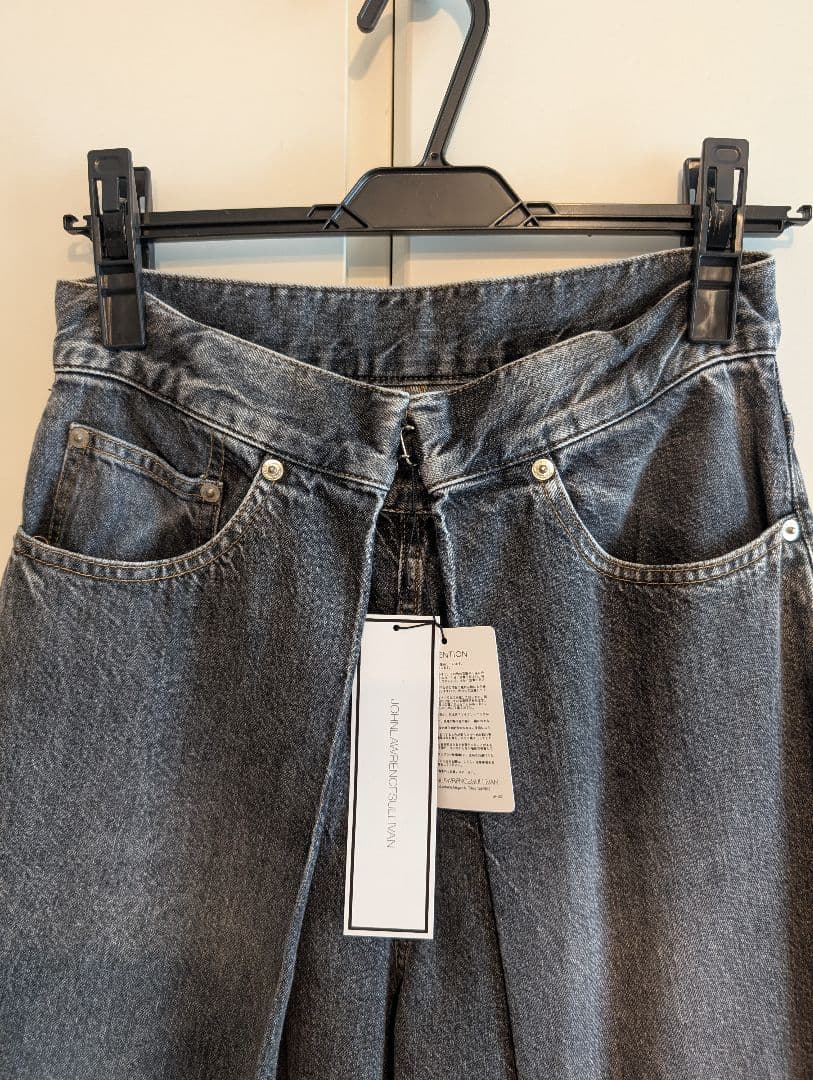 【新品、未使用】ジョンローレンスサリバン ワイドパンツデ二ム ジーンズ