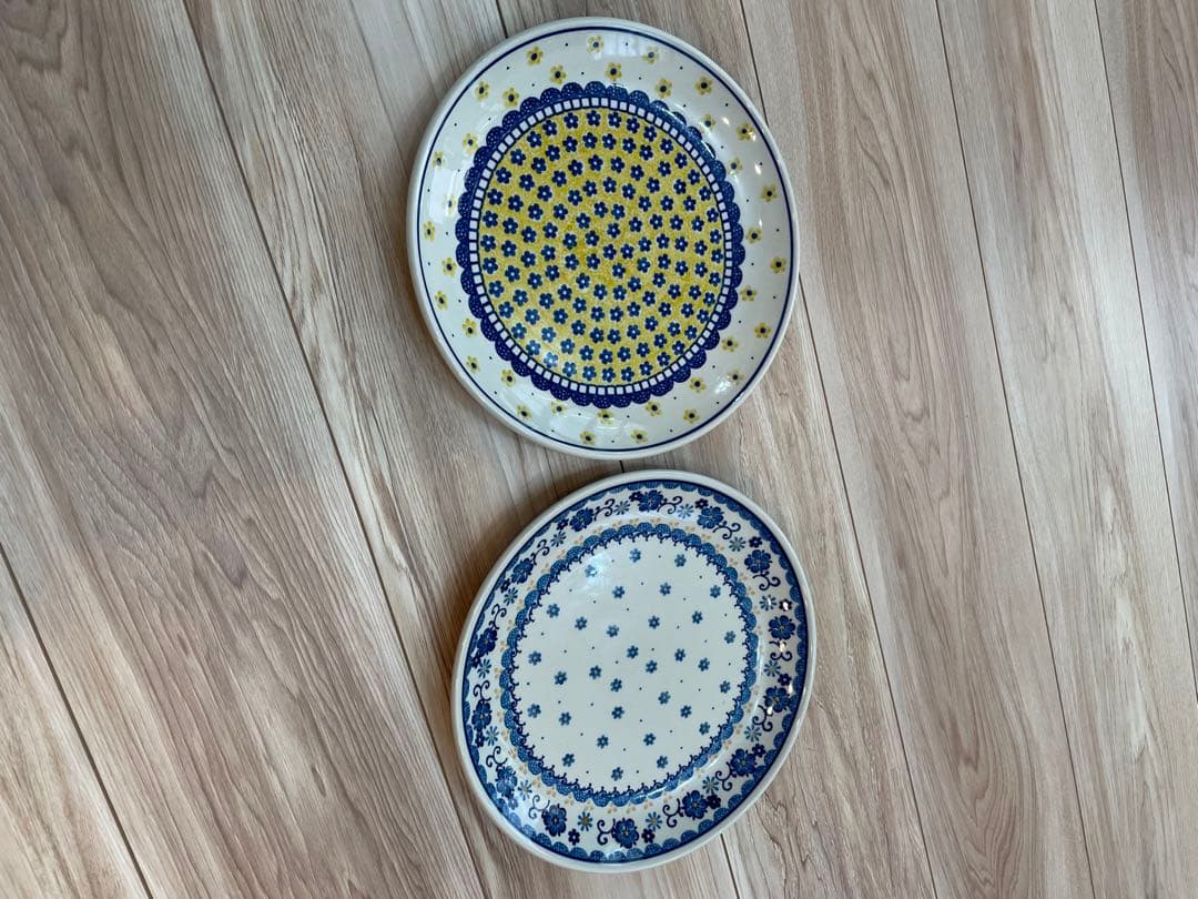 ツェラミカプレート2点セット（直径約23￼cm）