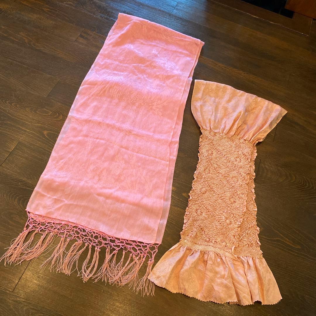 アンティーク 七五三 子供 着物 帯 小物一式 フルセット 大正ロマン 梅 正絹