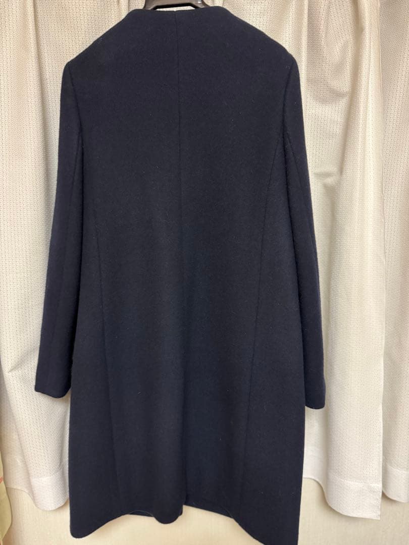 ★美品★エム・プルミエ★M-PREMIER ネイビー コート36（S）7号