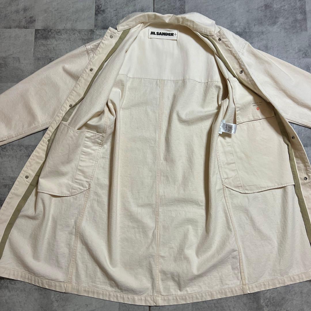 JIL SANDER + White Denim Coat ステンカラーコート