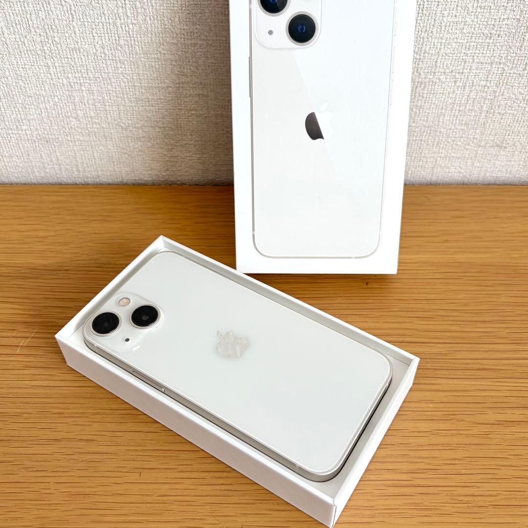 【美品】iPhone 13 mini 128GB ホワイト SIMフリー