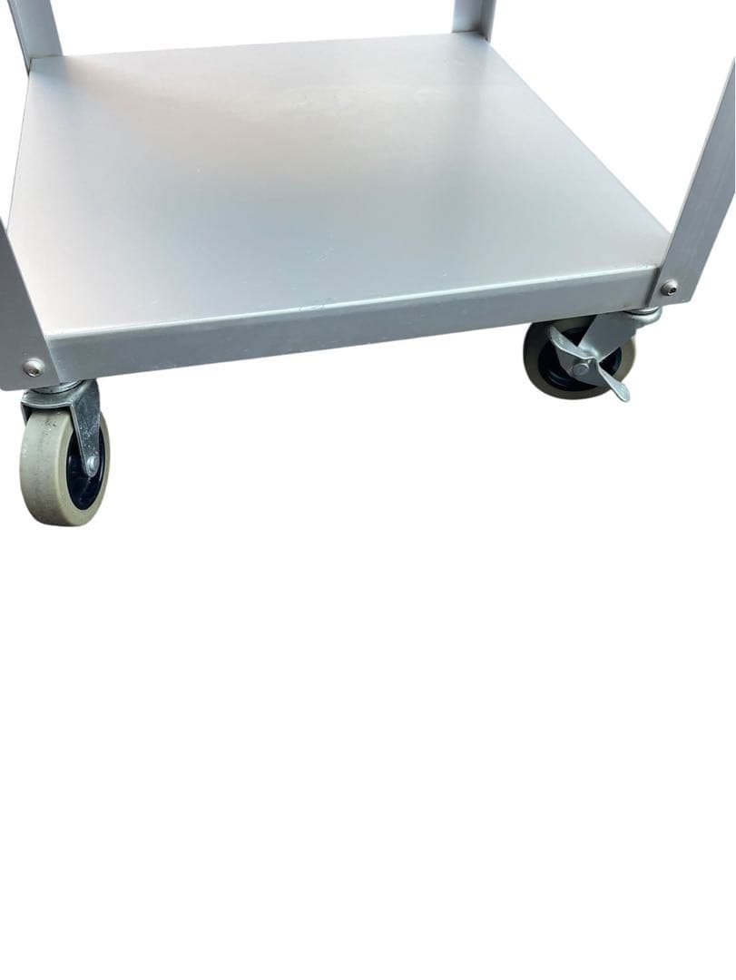 無印良品 アルミシェルフ 廃盤品 鈴木敏彦デザイン 3段 キャスター止め付き