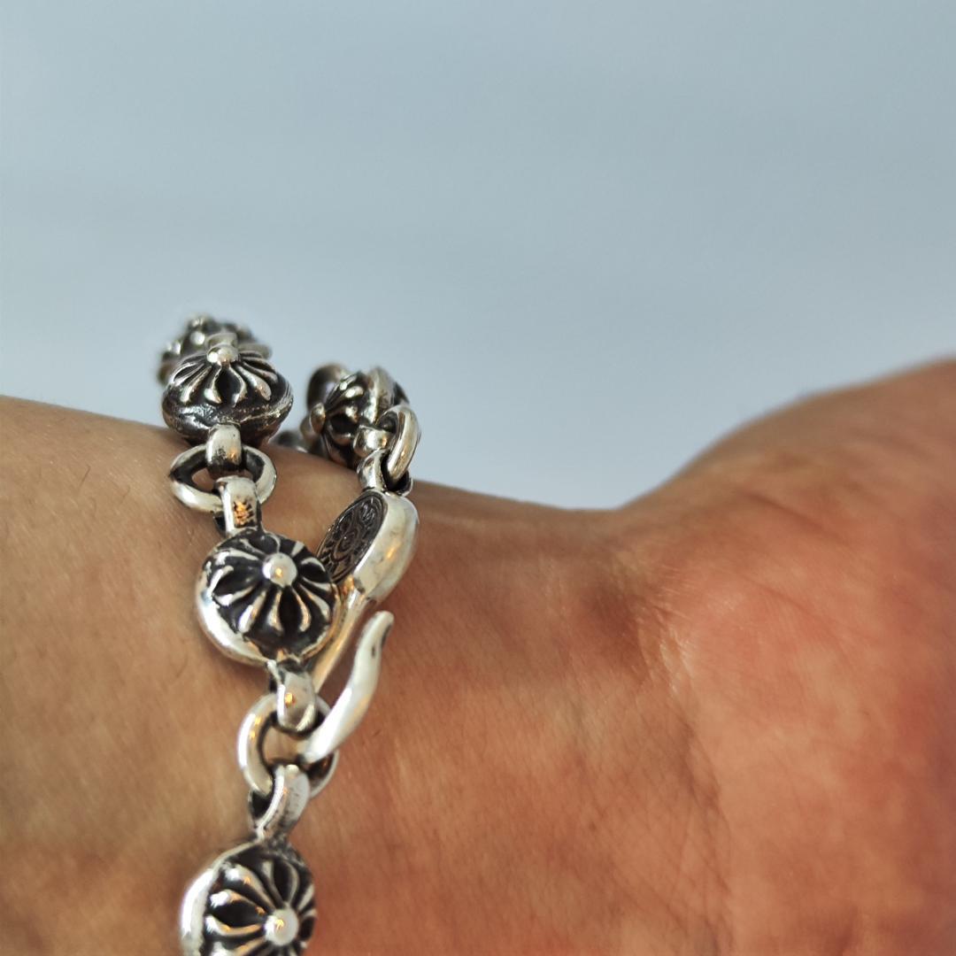 CHROME HEARTS クロムハーツ#1クロスボールブレスレット SV925