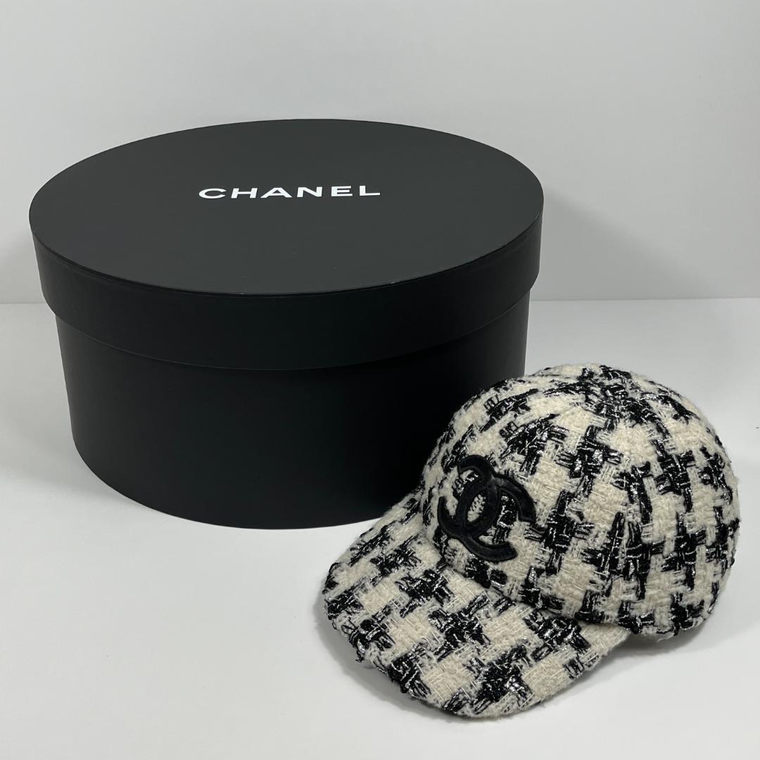 シャネル ツイード ココマーク CCキャップ MBZ159