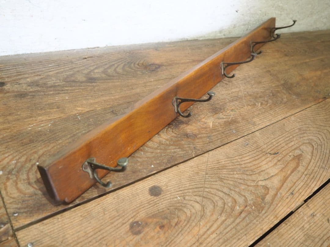 1176 ②アンティーク　ウォールフック　壁掛け　帽子掛け　金具　古家具　レトロ