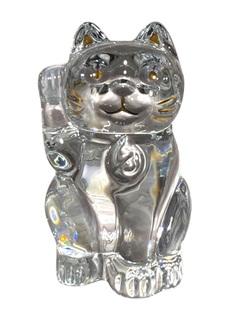 美品　Baccarat バカラ　まねき猫 招き猫 ラッキーキャット